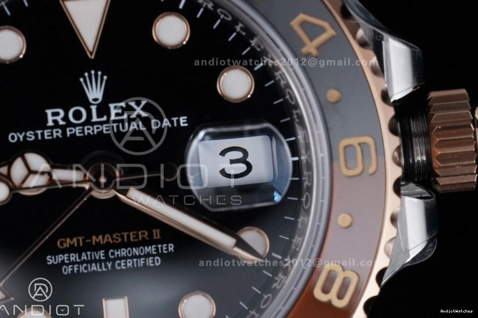 Bracelet on ARF FastDry 1:1 GMT RG SS Edition V SH3285 II Master 904L Best New SS CHNR 855 126711 0803